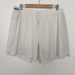 Lululemon 🍋 Mens Fast and Free Short 6” Lined Sz XXL Bone